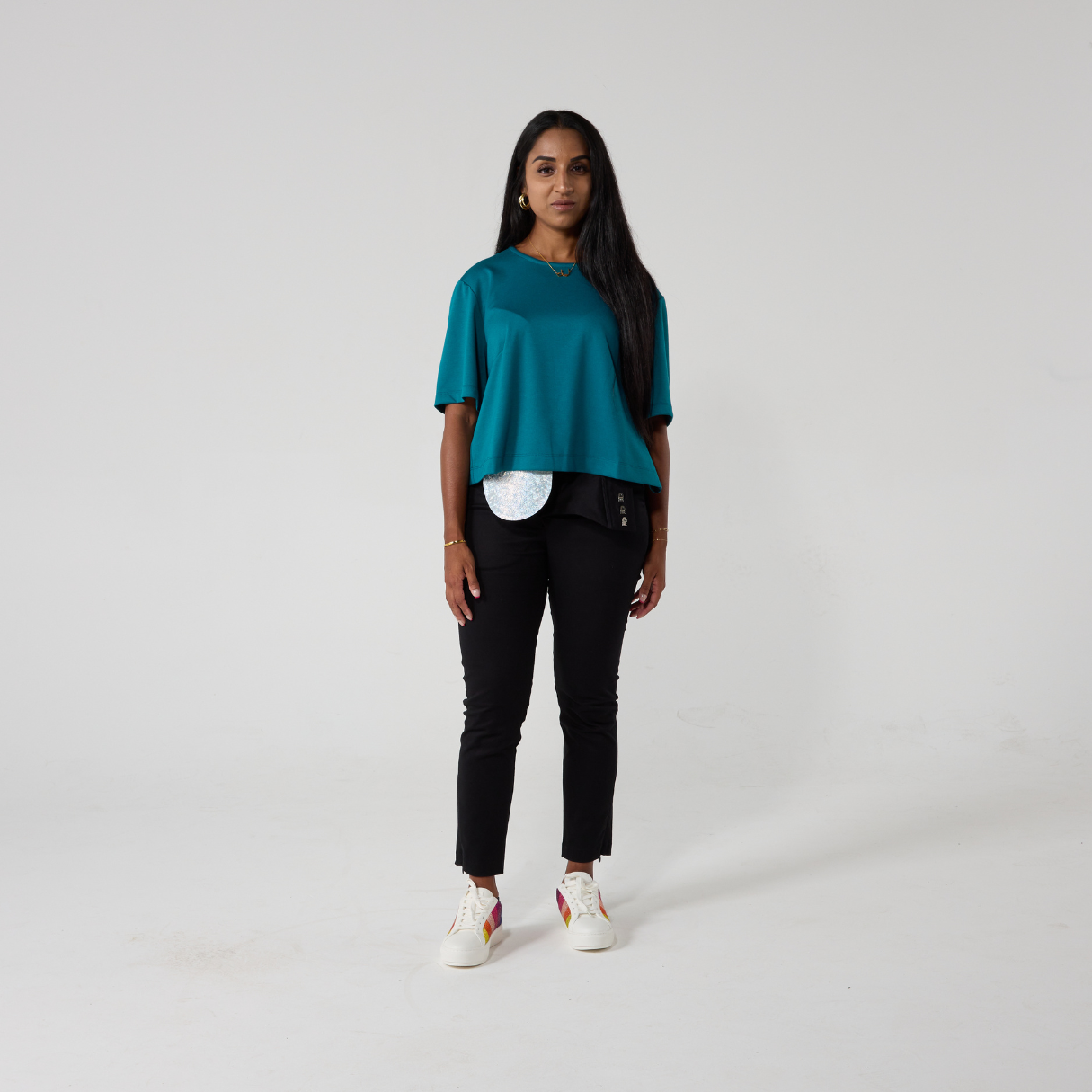 Adaptive Backless Teal Crop Top | Disabled Clothes | Short Stature ...
