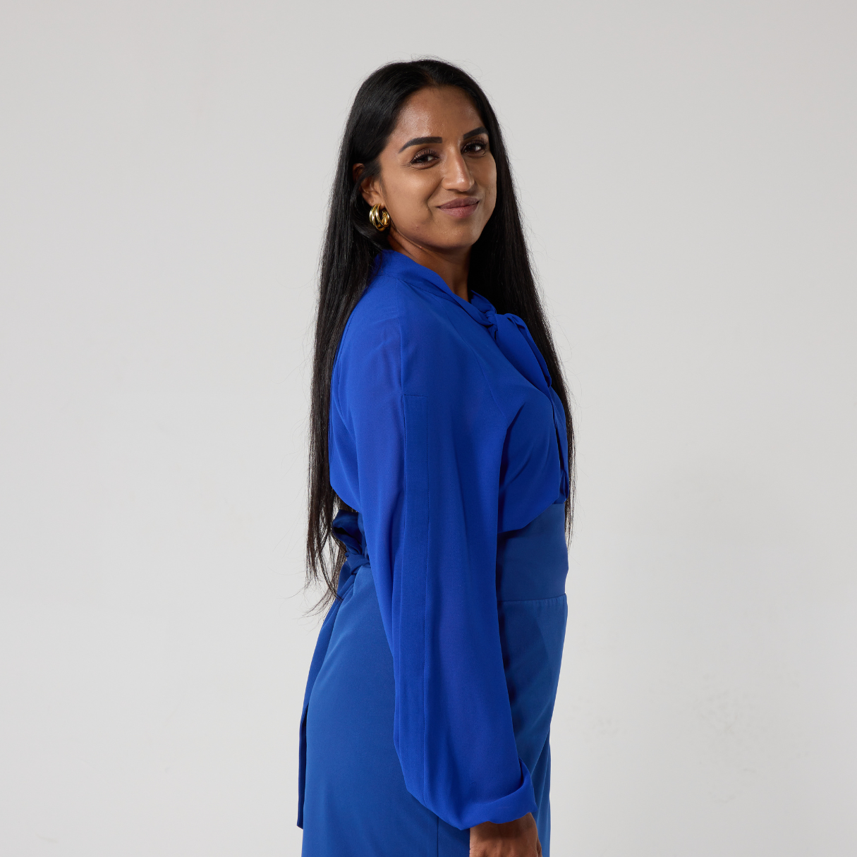 Adaptive Blue Tie Bow Women's Shirt | Disabled | Wheelchair | Port ...