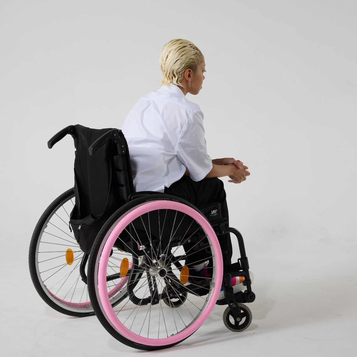 Adaptive White Short Sleeve shirt | Disabled | Wheelchair | Port Access ...